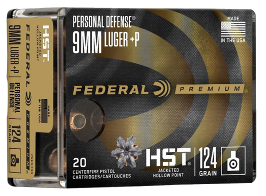 Federal Personal Defense HST 9MM 124Gr JHP - P9HST3S - 20rd