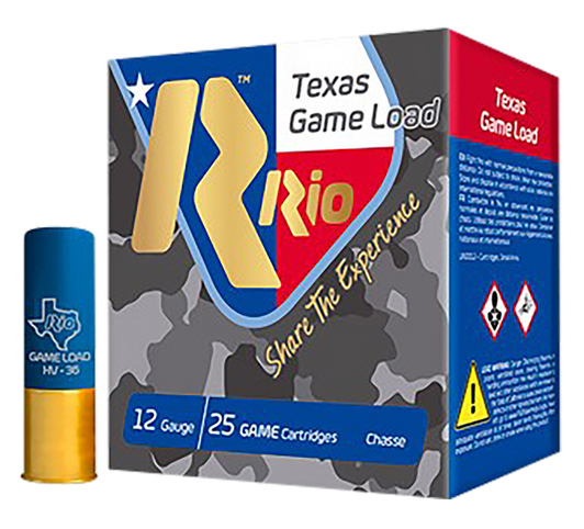 Rio Ammunition Texas Game Load, Rio Tghv368tx  Txgame Hv   12 2.75 8sht 11/4 25/10