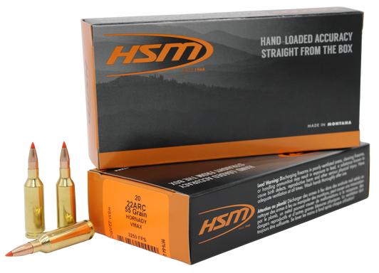 Hsm Varmint, Hsm 22arc-2-n    22arc    55 Vmax            20/25