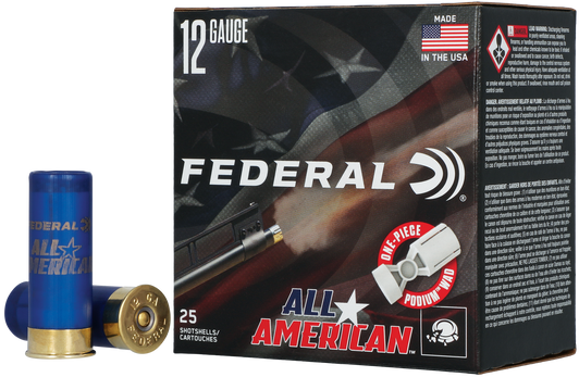 Federal All American 12ga 2.75" #7.5 3 Dram 1 1/8 oz Lead per Box FAA12H 7.5 - FAA12H 7.5 - 25rd
