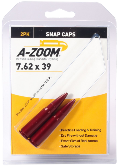A-zoom Rifle, Azoom 12234      Snap Caps 7.62x39             2pk