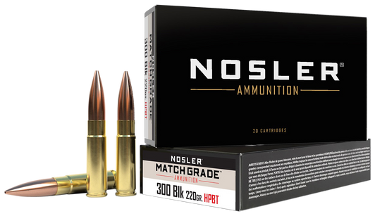 Nosler Match Grade, Nos 51275 Cc     300aac   220 Cc             20/20