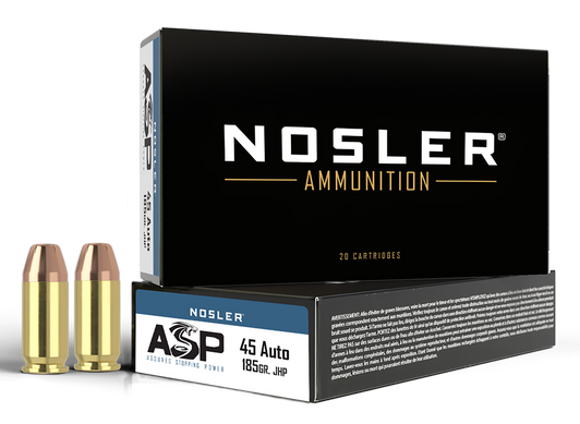 Nosler Assured Stopping Power, Nos 51271 Match Hg 45acp  185 Jhp            50/10