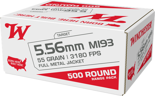 Winchester Ammo , Win Wm193500        556     193 55 Fmj Lc    500/2