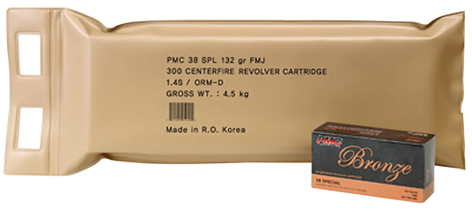 PMC Bronze 38 Special 132gr FMJ Bulk Pack - 38G-BP - 300rd