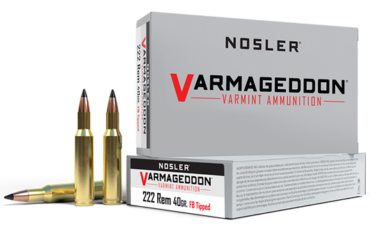 Nosler Varmageddon, Nos 65135        222rem   40 Fbt             20/20