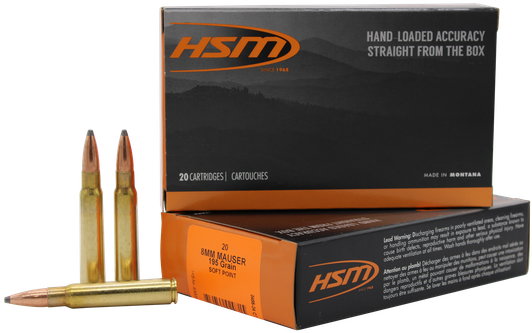 Hsm , Hsm 8mauser5n    8mmmau  195 Sp              20/20