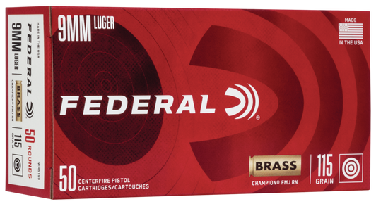 Federal Champion, Fed Wm5199 9mm 115 Fmj 50/20 2A Warehouse