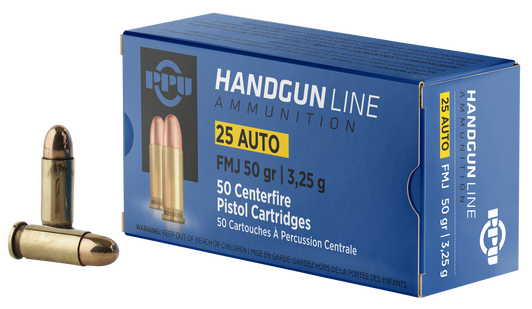 Ppu Handgun, Ppu Pph25 25 Acp 50 Fmj 50/20 2A Warehouse