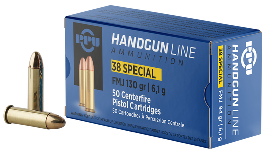 Ppu Handgun, Ppu Pph38sf 38sp 130 Fmj 50/10 2A Warehouse