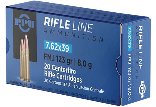 Tr&z Metric Rifle, Ppu Pp739f 7.62x39 Fmj 123gr 20/50 2A Warehouse