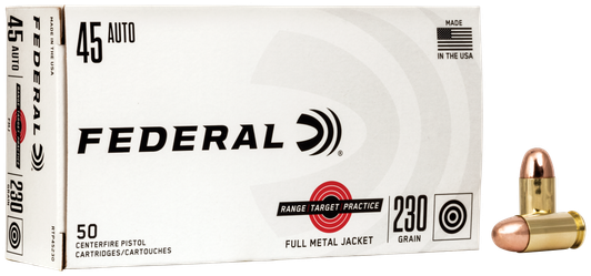 Federal Range & Target, Fed Rtp45230 45a 230 Fmj Rngtrt 50/20 2A Warehouse