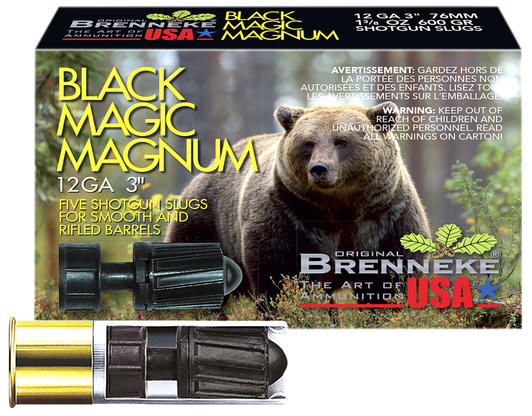 Brenneke Black Magic Magnum, Br Sl123bmm Bk Mag 12 3 Slug 13/8 5/50 2A Warehouse