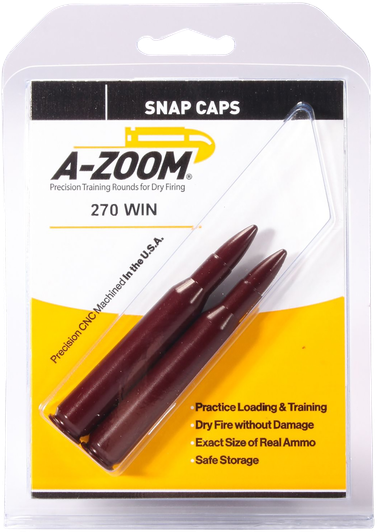 A-zoom Rifle, Azoom 12224 Snap Caps 270 2pk 2A Warehouse