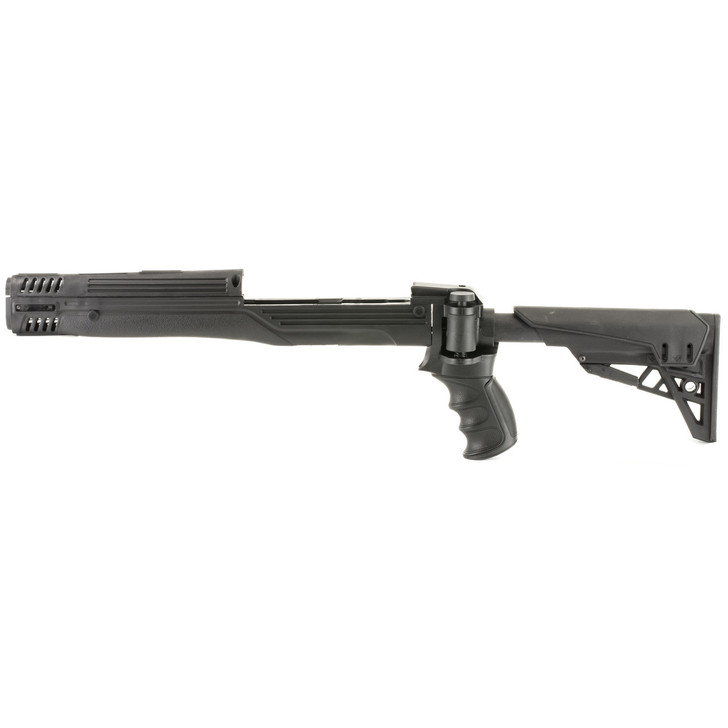 Advanced Technology TactLite  Stock  Fits Ruger Mini 14  Six Position Adjustable Side Folding Stock w/ Scorpion Recoil System  Black Finish B.2.10.1210