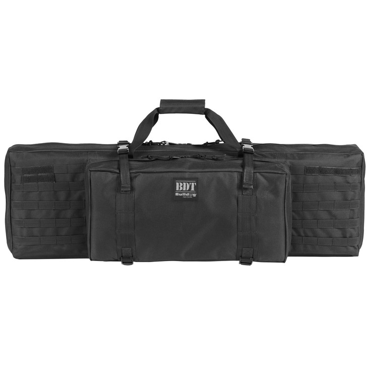 Bulldog Cases Standard Tactical Rifle Case  Fits Single Rifle  38" Soft Case  Shoulder Strap  Large Front Pocket  Black BDT30-38B