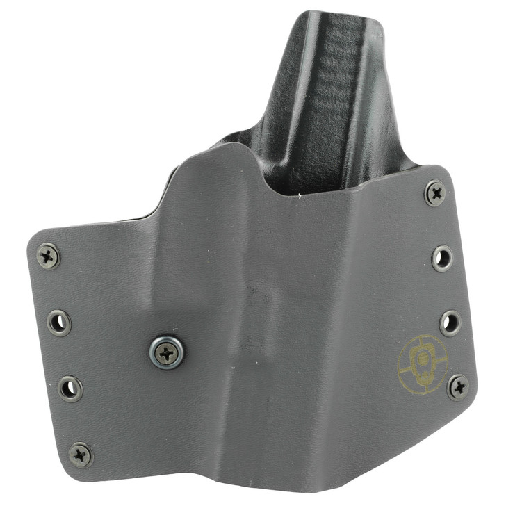BlackPoint Tactical Standard OWB Holster  Fits Glock 19/23/32  Right Hand  Black Kydex  with 1.75" Belt Loops  15 Degree Cant 100101