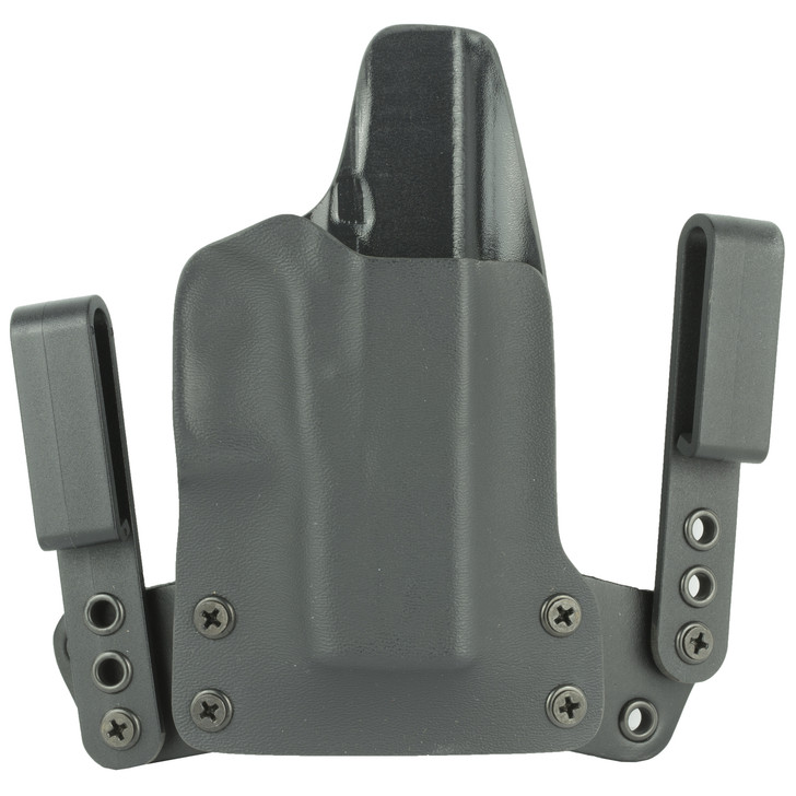 BlackPoint Tactical Mini Wing IWB Holster  Fits Glock 43  Right Hand  Black Kydex  15 Degree Cant 103283