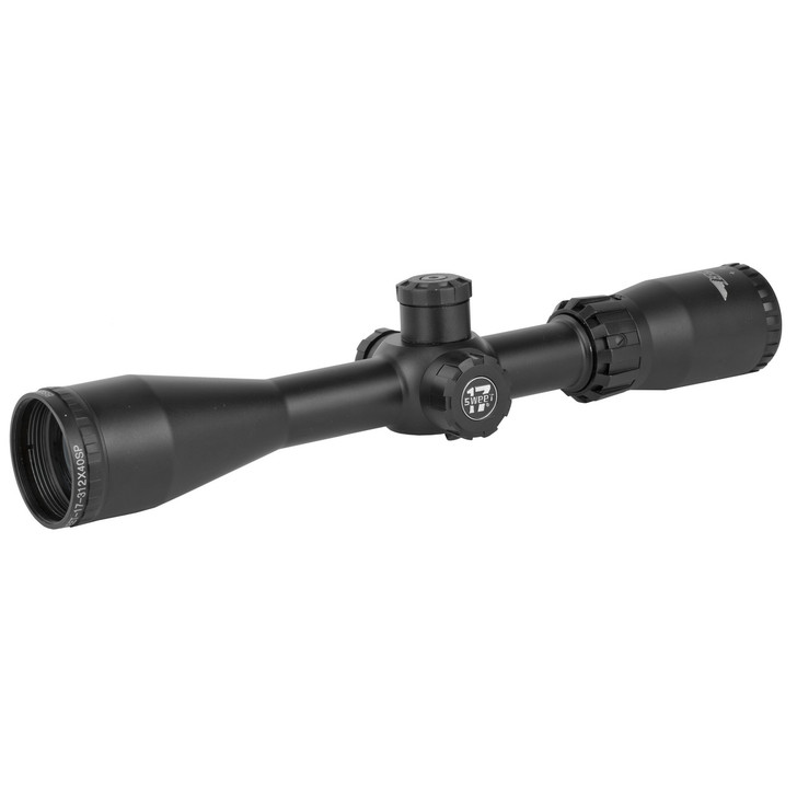 BSA Optics Sweet 17  Rifle Scope  3-12X40  1"  30/30 Duplex Reticle  17 Caliber  Adjustable Parallax  Matte Finish S17-312X40