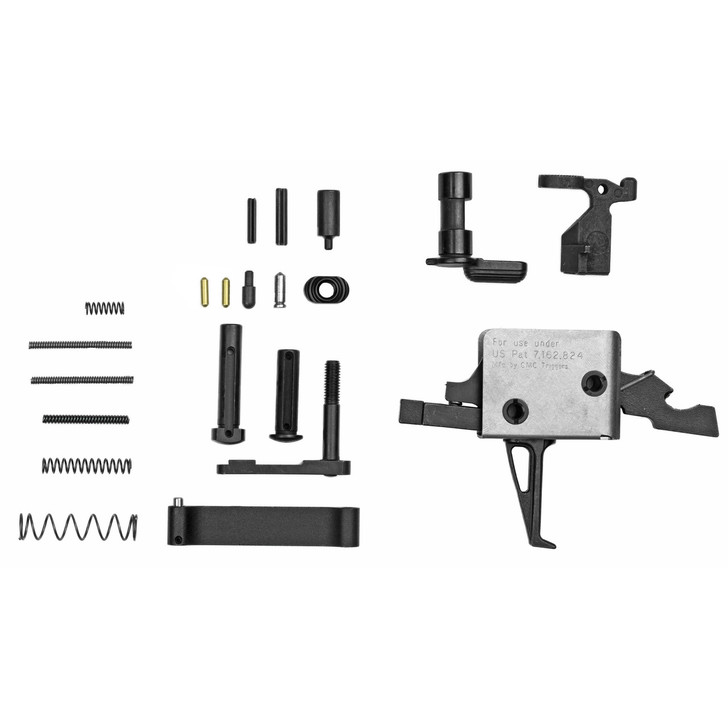 CMC Triggers Kit  Black  Lower Assembly Kit W/3.5lbs Trigger  With Anti-Walk Pin Set 81503