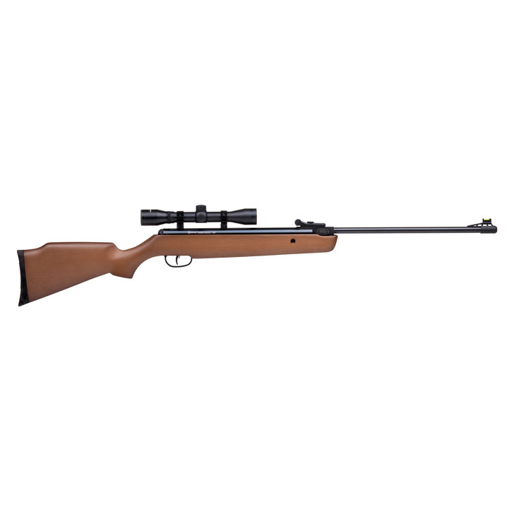 Crosman Vantage NP  Air Rifle  .177 Pellet  Brown Finish  Wood Stock  Break Barrel  Hunting Rifle  Fiber Optic Front Sight and Adjustable Rear Sight  with 4X32 Scope  Single Shot  1200 Feet Per Second 30021