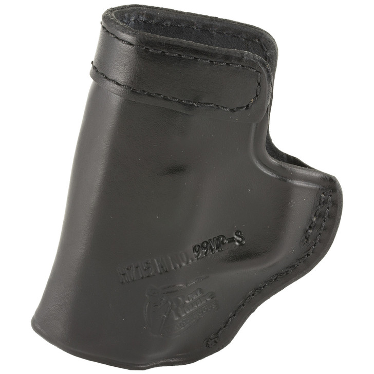 Don Hume H715-M Clip-On Holster  Inside the Pant  Fits S&WM&P Shield  Right Hand  Black Leather J167200R