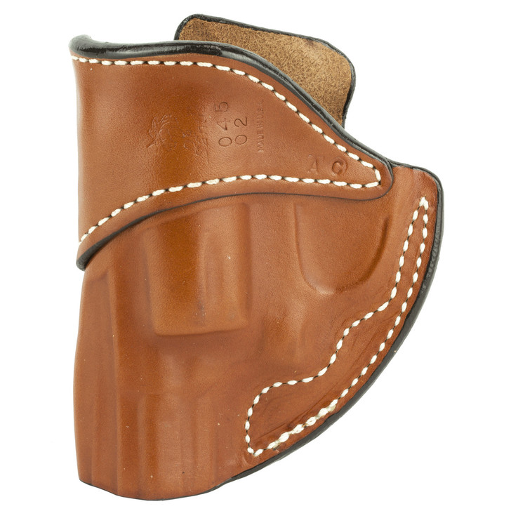 DeSantis Gunhide Summer Heat Inside The Pant Holster  Fits S&W J-Frame With 2" Barrel  Right Hand  Tan Leather 045TA02Z0