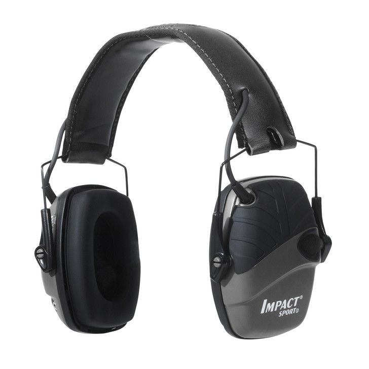 Howard Leight Impact Sport  Electronic Earmuff  Deluxe Headband  Black R-02524