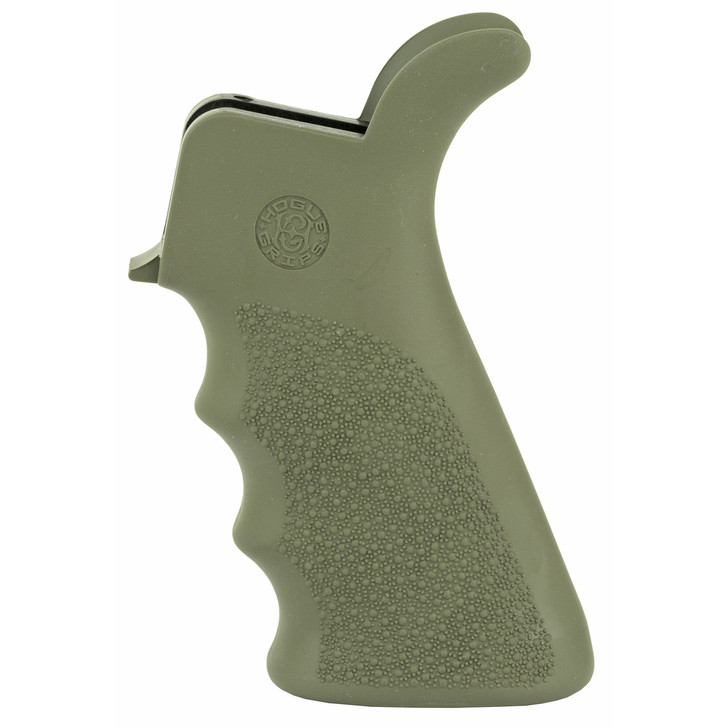 Hogue Beavertail Grip  AR15/M16  Rubber  Finger Grooves  OD Green Finish 15021