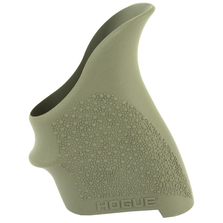 Hogue HandAll Beavertail Grip  Fits S&W M&P Shield/RugerLC9  Rubber  Finger Grooves  OD Green 18401