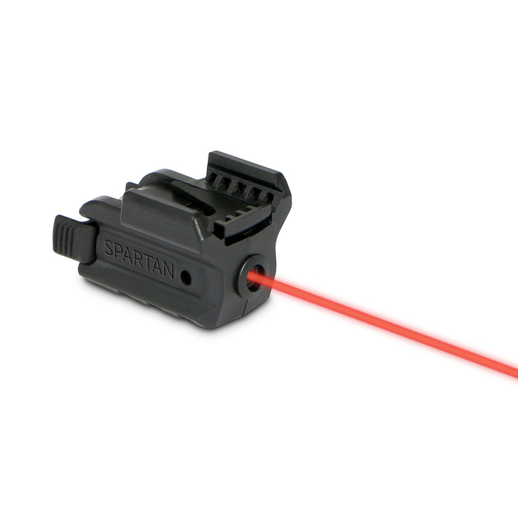 LaserMax Spartan  Red Laser  Fits Picatinny  Black Finish  Adjustable Fit  with Battery SPS-R