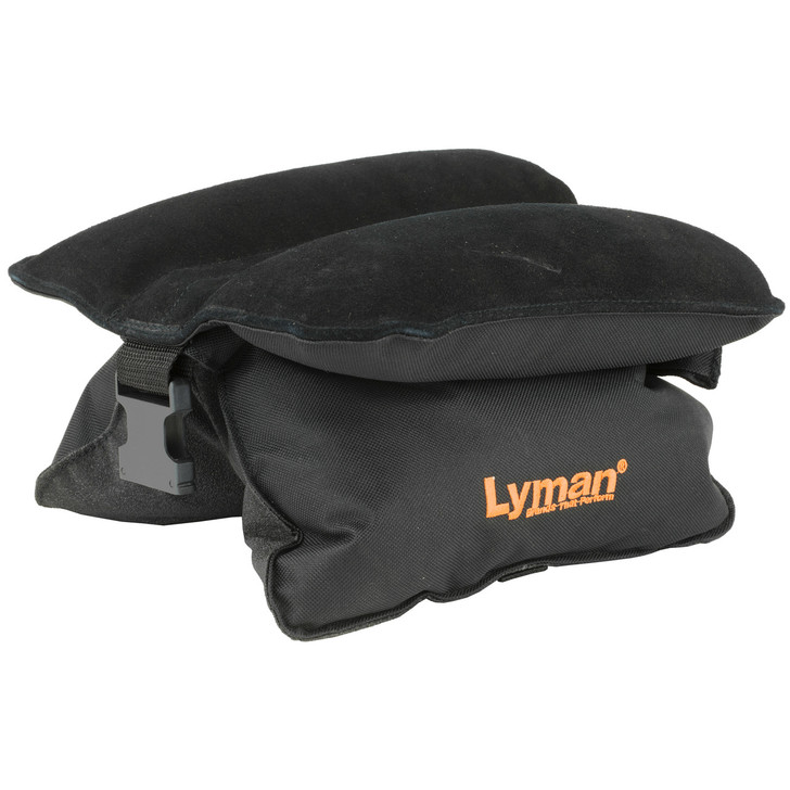 Lyman Universal Bag Rest  Filled  Black  Standard Size  Bag is Equipped with a Sturdy Carry Strap and an Adjustable Tensioning Strap to Adjust Elevation 7837802