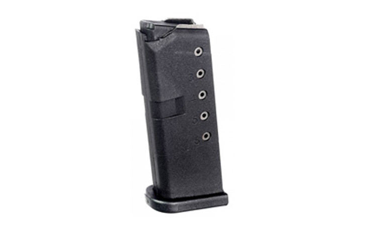 ProMag Magazine  For Glock 42  380 ACP  6Rd  Black Polymer GLK-10