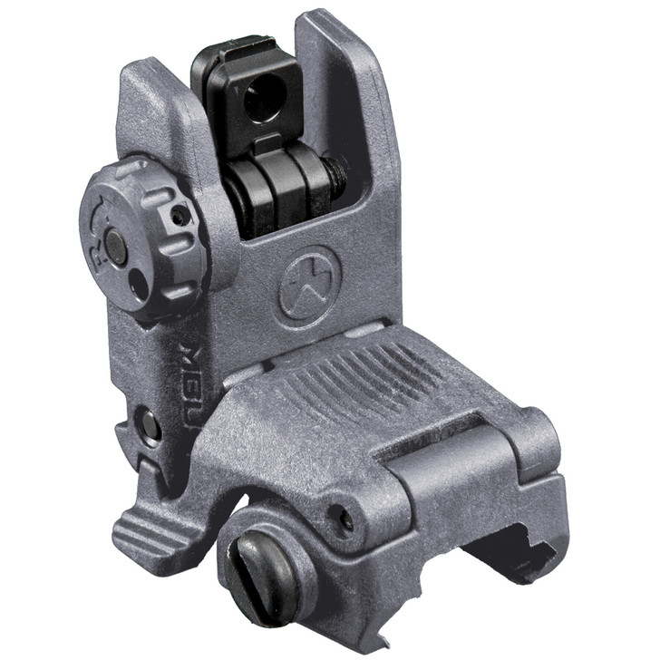 Magpul Industries MBUS Back-up Rear Sight  Gen 2  Fits Picatinny Rails  Gray Finish  Flip Up MAG248-GRY