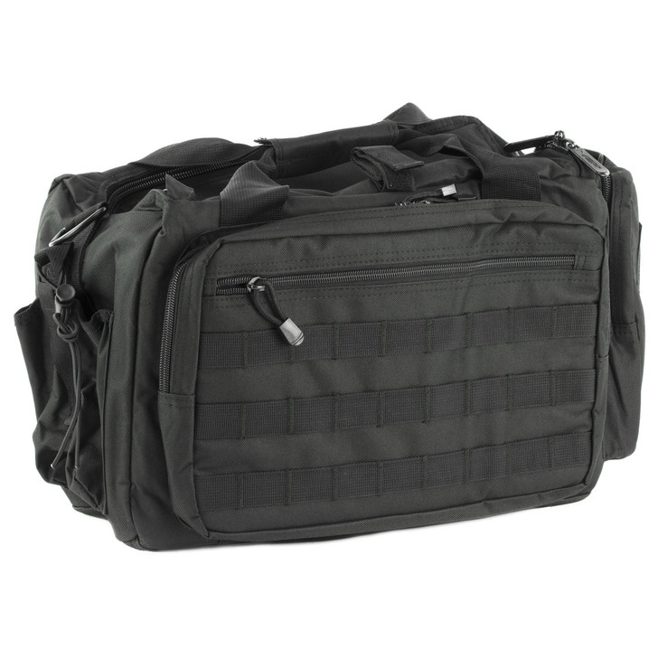 NCSTAR Competition Range Bag  Nylon  Black  Exterior PALS/ MOLLE Webbing  Includes Shoulder Strap & Brass Bag CVCRB2950B