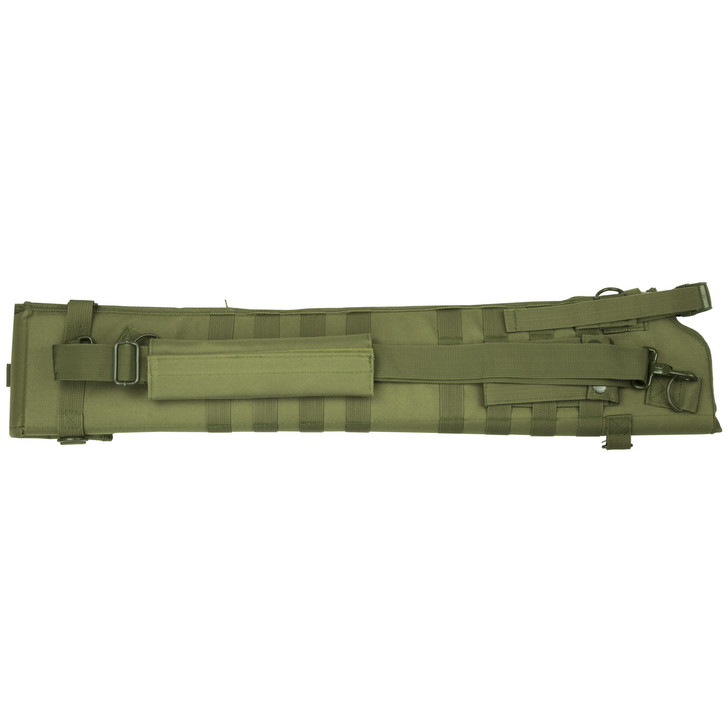 NCSTAR Shotgun Scabbard  Green  Nylon  29" Length  Six Metal D-Ring locations  Includes Padded Shoulder Sling CVSCB2917G