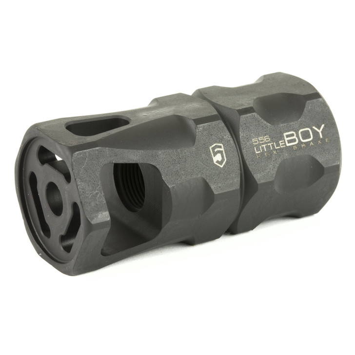 Phase 5 Weapon Systems littleBOY Hex Brake  1/2 x 28  Parkerized Finish  223 Rem/556NATO LITTLEBOY