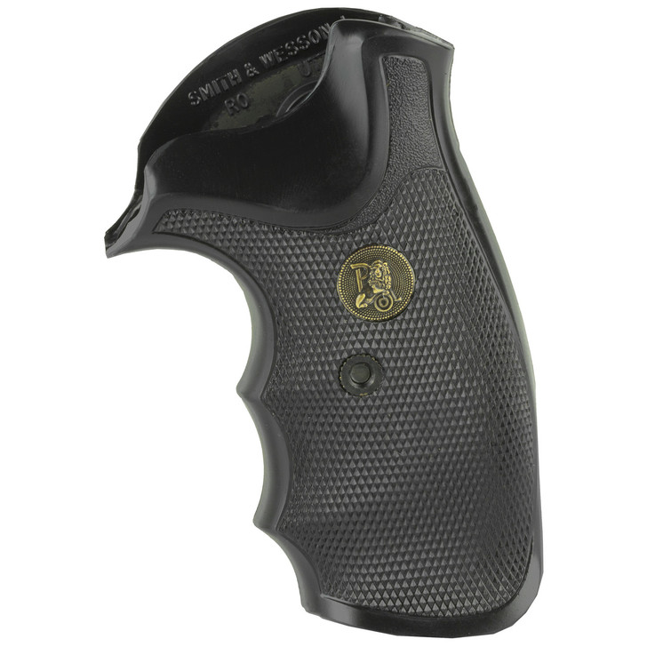 Pachmayr Grip  Gripper  Fits S&W J Frame Round Butt with Finger Grooves  Black 3249