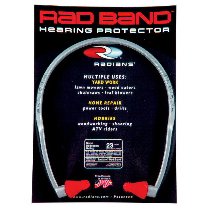 Radians Rad Band Ear Plug  Red   NRR 23 RB1150