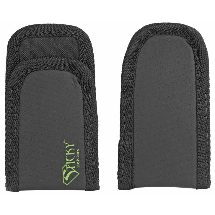 Sticky Holsters Mag Pouch Sleeve  Fits Flashlights  Any Pistol Magazine  Inside the Waistband or Pocket  Black Finish  2 Pack MPSP2