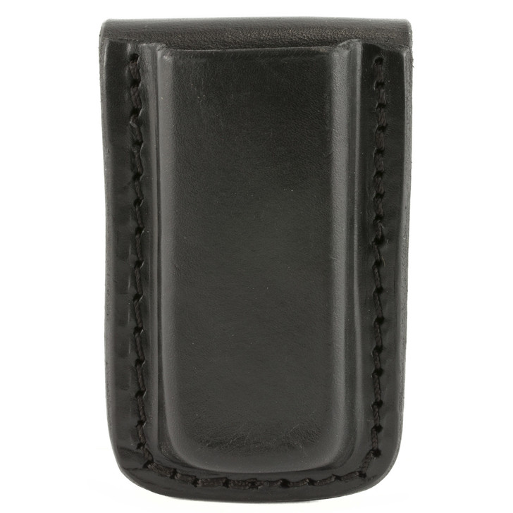 Tagua MC5 Single Mag Carrier  Fits Ruger SR9  S&W Shield  and other 9mm Magazines  Black Leather  Ambidextrous MC5-016