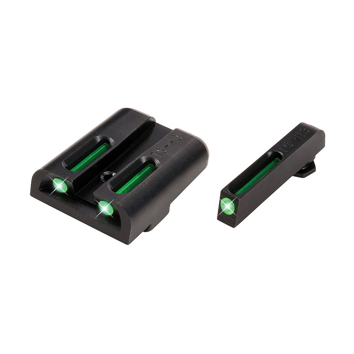 Truglo Brite-Site Tritium/Fiber Optic Sight  Fits High Glock 20 21 29 30 31 32  Green TG131GT2