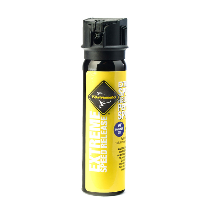 Tornado Personal Defense Extreme Pepper Spray  80gm  w/UV Dye  Black TX0095