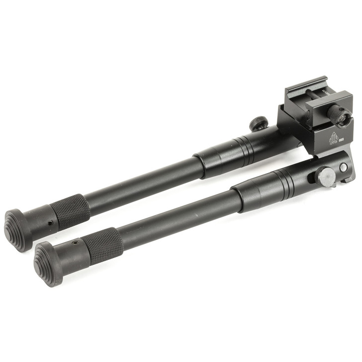 Leapers  Inc. - UTG Universal Shooter's Bipod  Fits Picatinny Rail or Swivel Stud  8.7" - 10.6"  Tactical/Sniper Profile with Adjustable Height  Black TL-BP69S