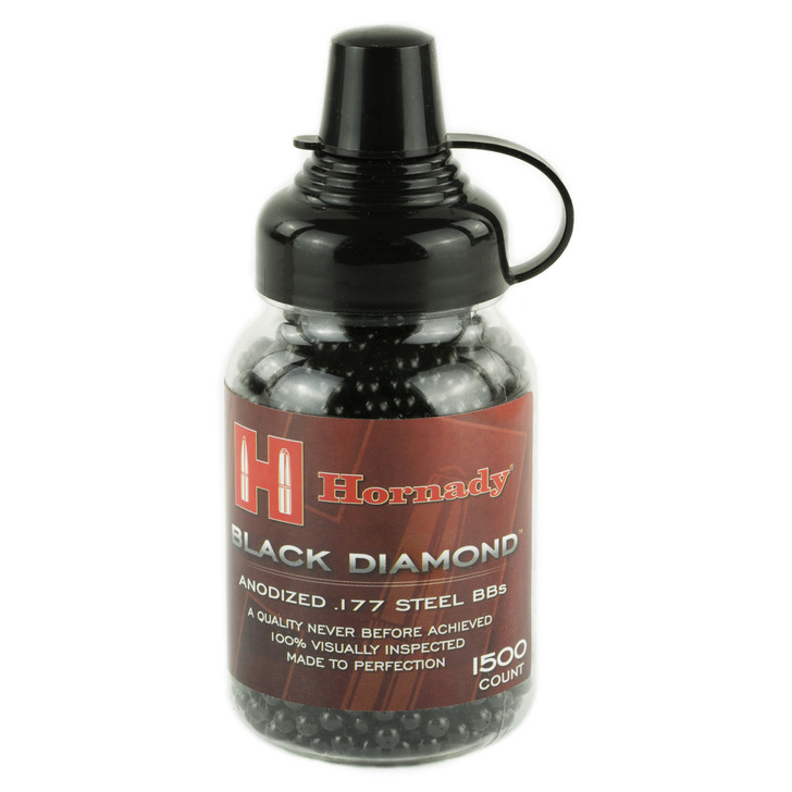 Umarex Hornady Black Diamond .177 Steel BBs  Bottle of 1500 2211056