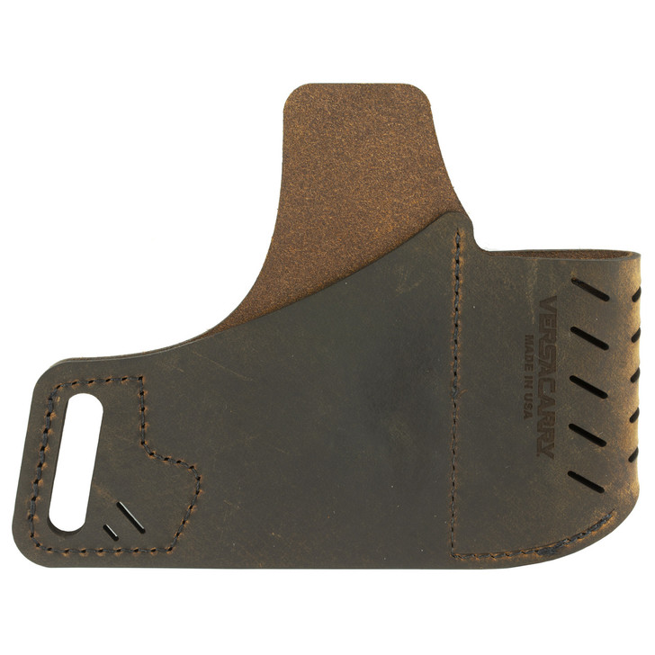 Versa Carry Commander Series Water Buffalo Belt Holster  Includes Spare Mag Pouch  Fits 1911 Style Pistols  Right Hand  Distressed Brown Leather 62102