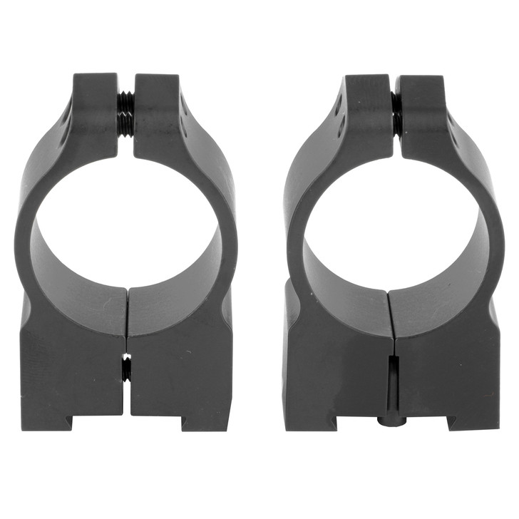 Warne Scope Mounts Permanent Attached Fixed Ring Set  Fits Tikka Grooved Receiver  1" Medium  Matte Finish 1TM