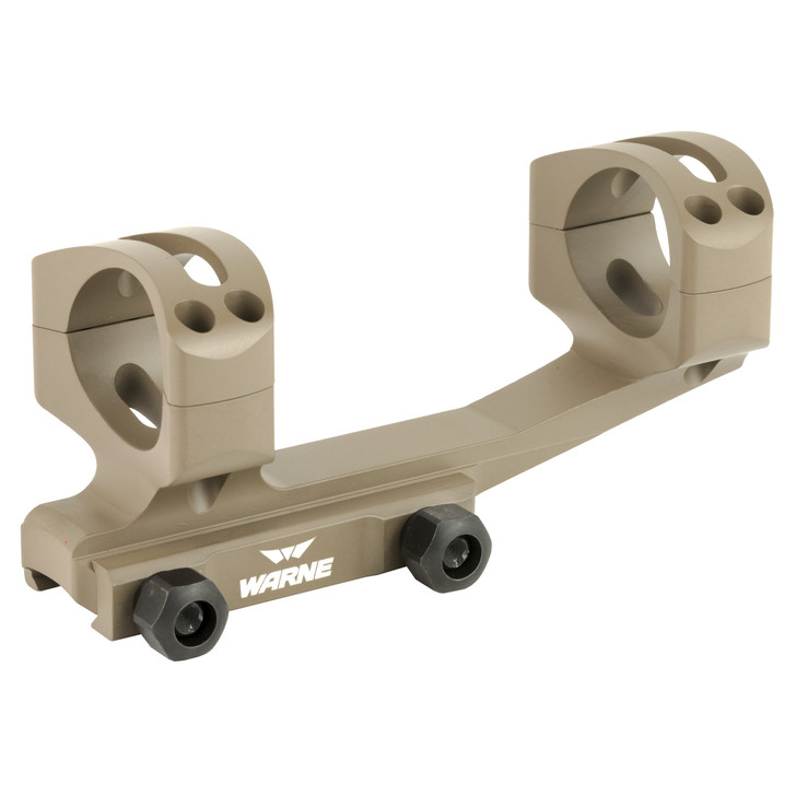 Warne Scope Mounts Generation 2 Mount  30mm  Fits AR Rifles  Extended Skeletonized  Dark Earth Finish XSKEL30DE