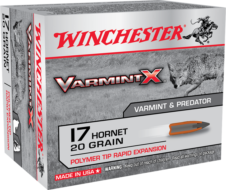 WINCHESTER .17 HORNET VARMINT X  20GR - 20RD BOX - X17P