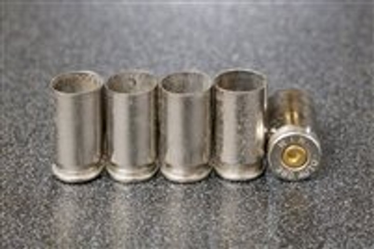 .380 Auto Pistol Brass - Nickel Finish - 500pcs